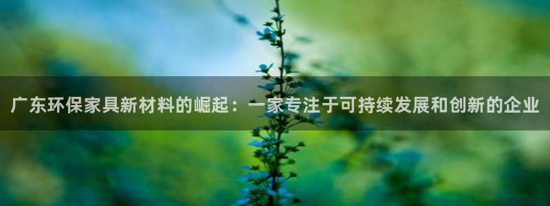 杏耀app怎样申请：广东环保家具新材料的崛起：一家专注于可持